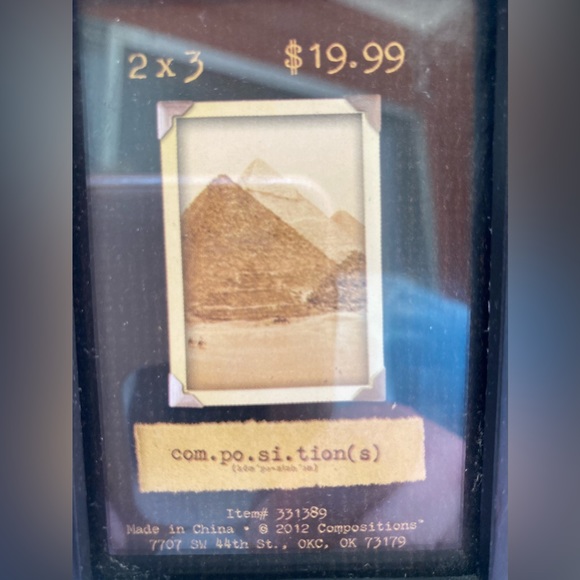 NEW Three Glass Picture Photo Frame Wood - Picture 4 of 7